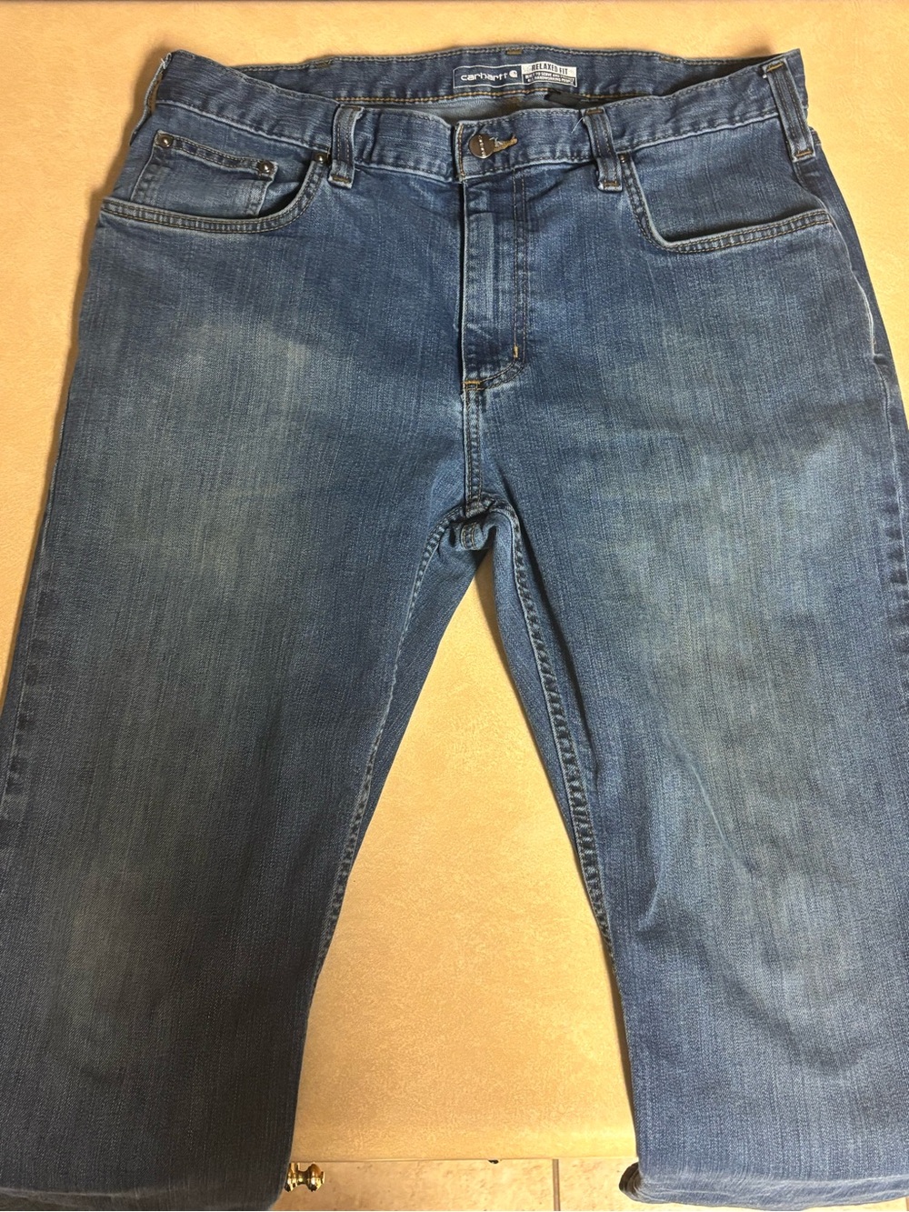 Carhartt Relaxed Fit Men's Denim Jeans in Faded Blue